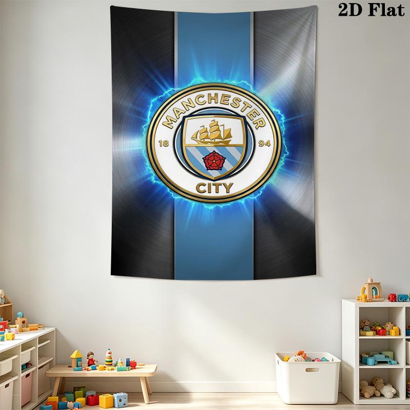 Manchester City Football Club Crest Bedding 1 Duvet Cover 2 Pillowcase Without Core Duvet Cover And Pillowcase Soft And Comfortable