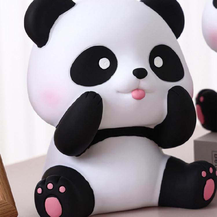 Convenient Coin Collector Animal Shaped Money Saving Jar Panda Piggy Banks Decor