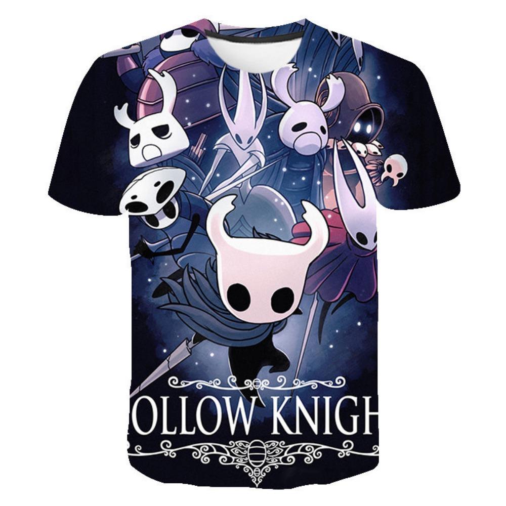 

Модна футболка для чоловіків і жінок Hollow Knight 3D-друк Футболка вільна з коротким рукавом Вуличний одяг Літній повсякденний Дитячі топи Одяг M