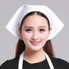 Cotton Kitchen Work Cap Triangle Waitress Hat Catering Cooking Cap Chef Hat  Chef