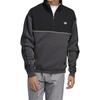 adidas Originals Mod Half Zip Stand Collar Sweatshirt Jacket Men Outerwear Black FM1403