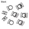 10Sets Metal Belt Buckles Mini Buttons Dolls Waistband Buckle Clip Tiny Buttons For Doll Clothes Bags Sewing Tri-glide Buckle