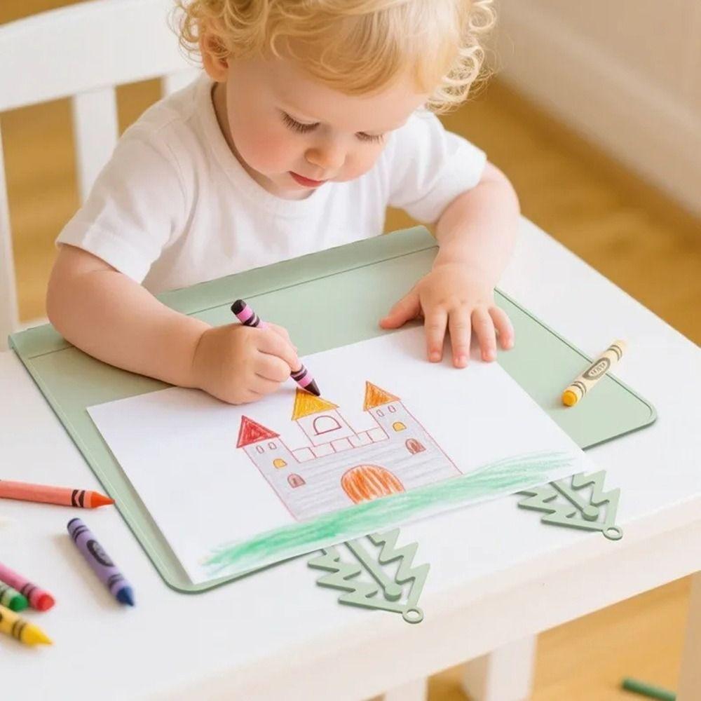 Roll Up Silicone Kids Placemat Teething Edge Children Tableware Pad Baby Feeding Mat  Food Eating