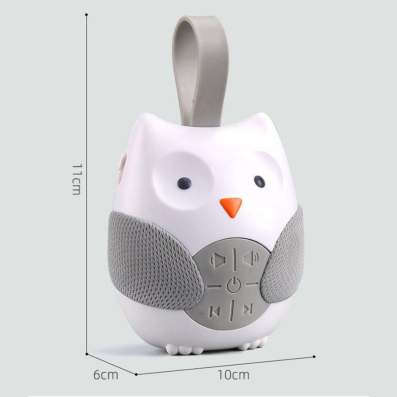 Cartoon Owl Shape Musical Pacifier Newborn Sleeping Bed Hanging Player Children's Soothing Toys Three-speed Timing Mode