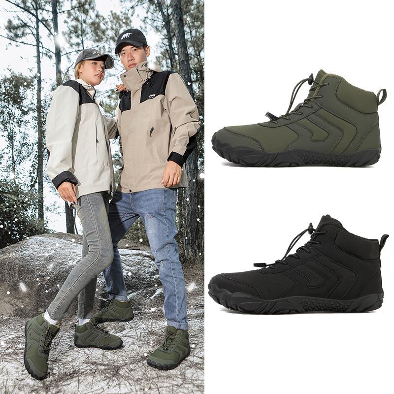 

New snow boots couple comfortable warm casual cotton shoes men s and women s velvet thick cotton boots 46