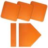 Baseball Bases Set Anti Slip Lightweight Rubber Baseball Bases with Home Plate Pitching Rubber for Practice Pitching