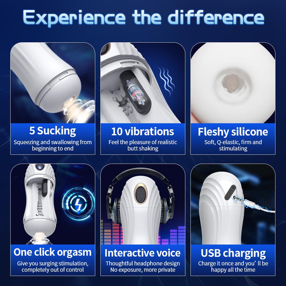Octopus Tentacle Penis Training Cup - Electric Stimulation Male Masturbator, Rechargeable Adult Sex Toy for Men