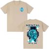 Rapper Plk Mental Album Graphic T-shirts Men Women Hip Hop Fashion Pop Music T Shirt Men's Vintage Oversized T-shirts Streetwear