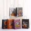 StoBag, Happy Spooky Halloween Gift Bags, Carrying Candy Snack, for Party Supplies, Trick or Treat, Reusable Paper, 12/30pcs