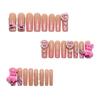 24 Pieces Of Handmade Wearable Nail Polish Pink Trendy Bear Nail Polish Planet Love Nail Polish Wearable Nail Polish