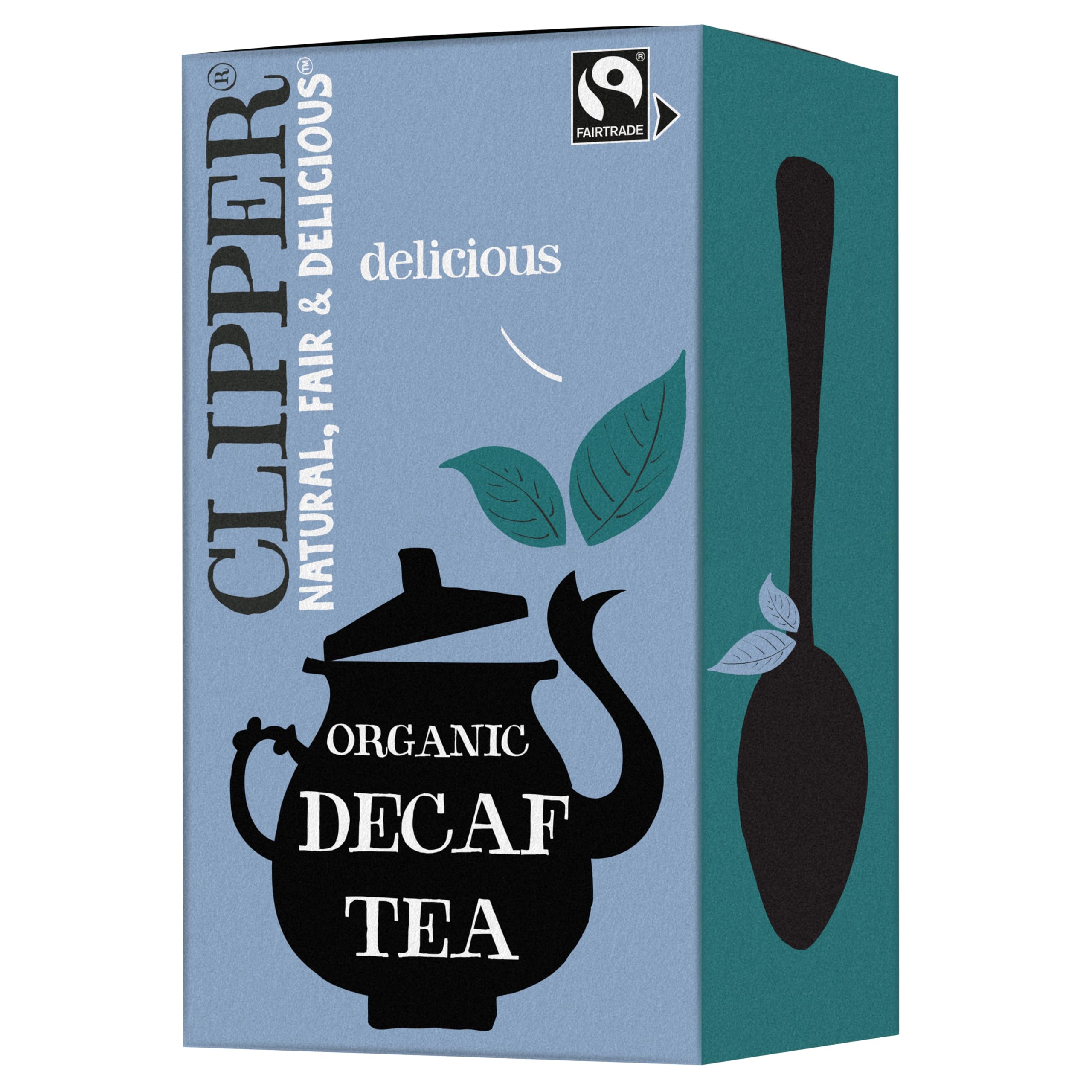 Clipper Certified Assam Blend Decaffeinated Black 50g x tea Tea, (20 2.5g bags)