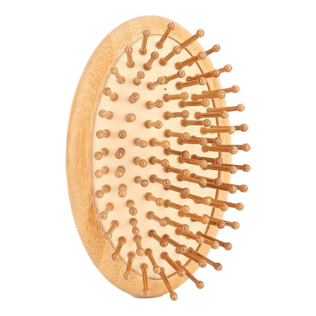 Wooden Massage Comb No Handle Scalp Care Styling Comb for Straight Curl HairComb