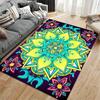Colorful Mandala Carpet with Floral Patterns and Abstract Design Suitable for Use As an Anti-slip for Living Room Bedroom Sofas