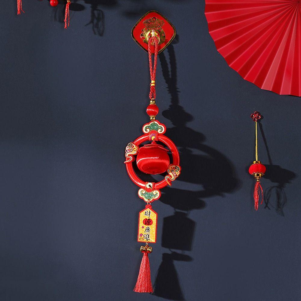 

Traditional Chinese Fu Character Pendants Flocking Chinese Lucky Ornament New Year Decoration Style 22