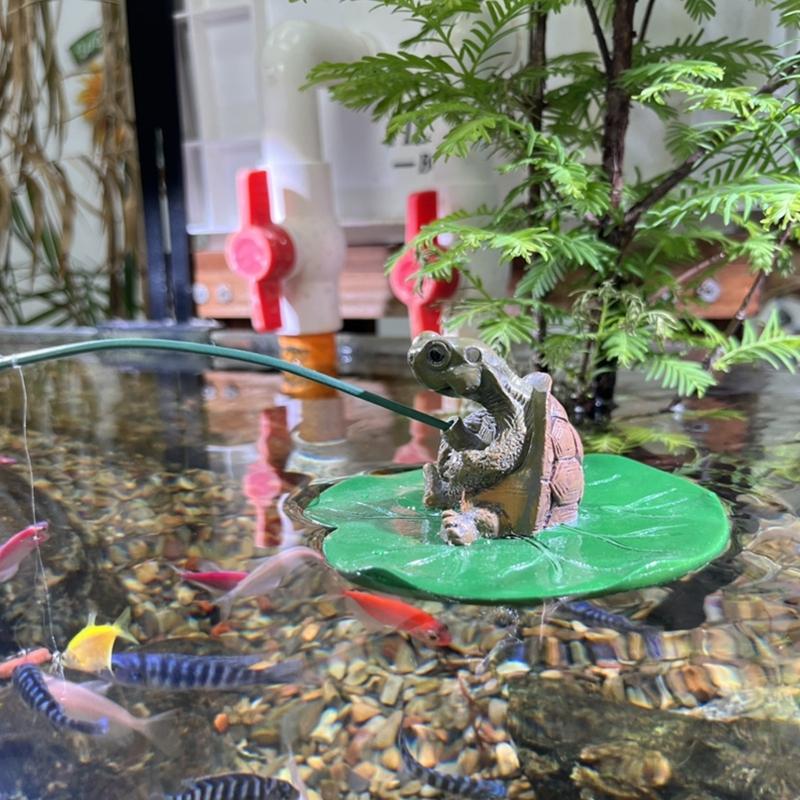 Resin Turtles And Fish Tanks Friendly Decorative Art For Aquarium Habitat