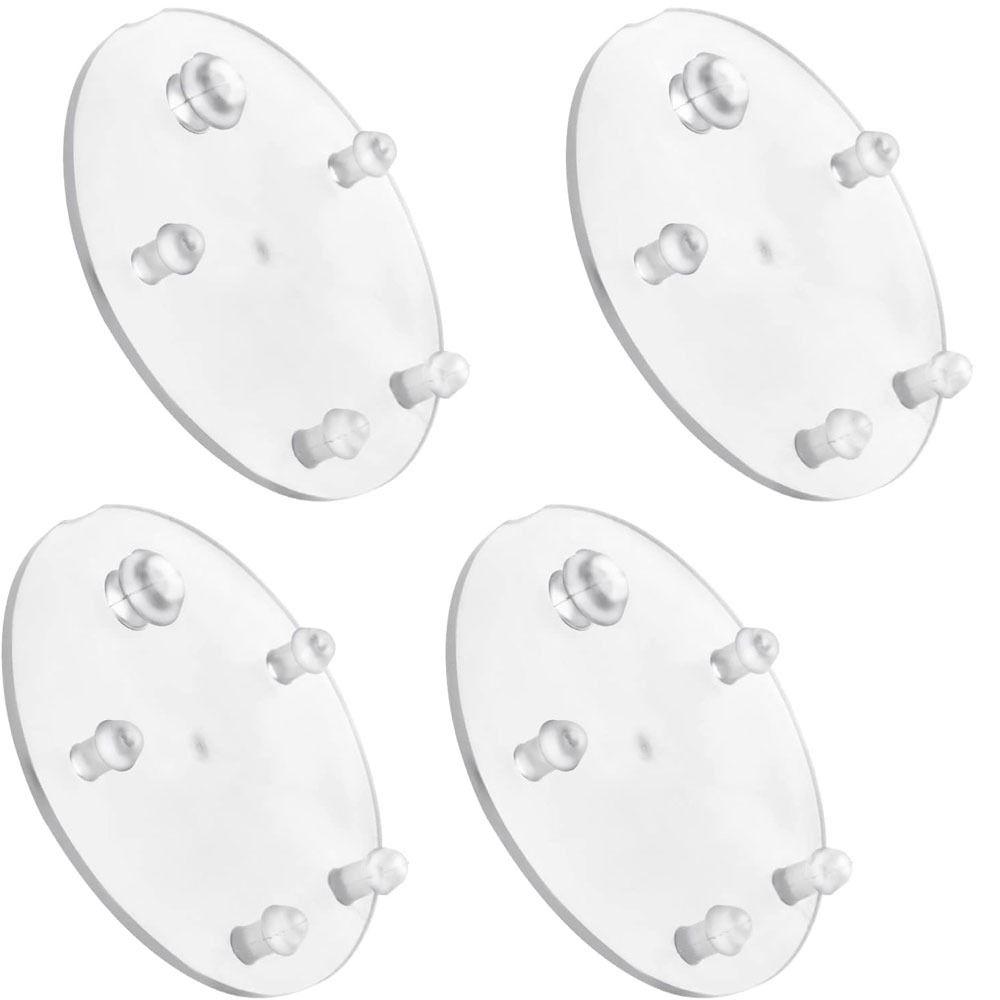 

4 шт., прочная круглая уплотнительная шайба из ТПЭ, сменная белая заслонка для унитаза