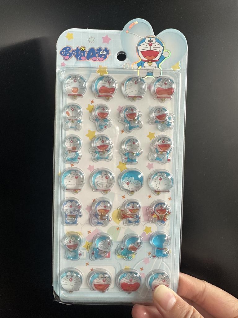 New Doraemon 3D Stereoscopic Crystal Stickers Creative Handbooks Stereoscopic Decoration Stickers