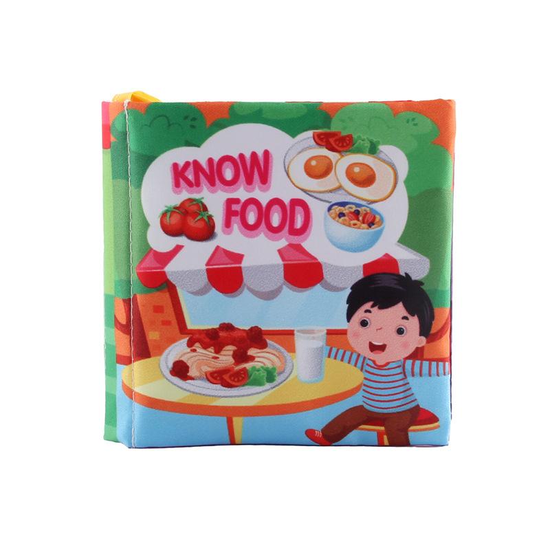 Resources Stereoscopic Baby Cloth Books Early Education Cognitive Toys, Forest Animals English Palm Books Baby Cloth Books