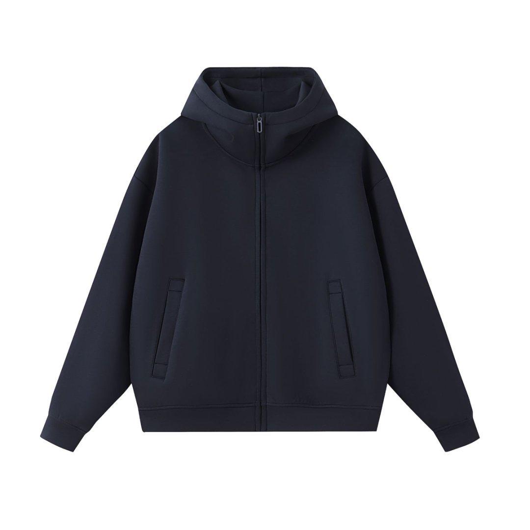 Unisex Retro High Neck Zipper Cardigan Hoodie - Autumn/Winter Collection S