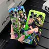 JoJo Adventure Jolyne Cujoh Soft Phone Case for iPhone 16 16E 17 Air 15 Pro Max 14 Plus 13 Mini 11 12 7 Black Cover Back Shell