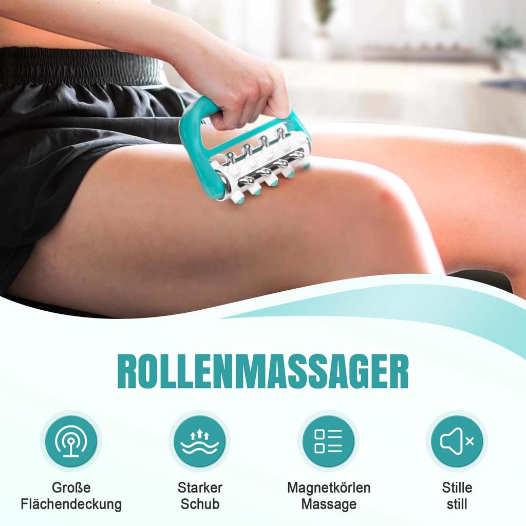 Massage Roller, Lymphatic Drainage Massager Fascia And Scar Tissue Massager, Self Massage Roller Hand Massage Roller For Legs, Feet, Arms, Back