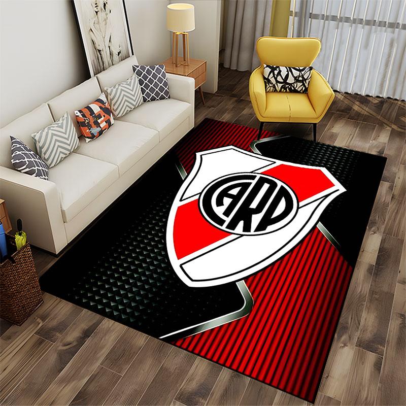 River Plate Logo Design Carpet suitable as a non-slip mat for the living room or bedroom sofa