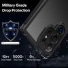 Hybrid Military Grade Shockproof Case For Samsung Galaxy S25 S24 S23 Ultra Plus Matte Translucent Black Hard Cover Soft Bumper