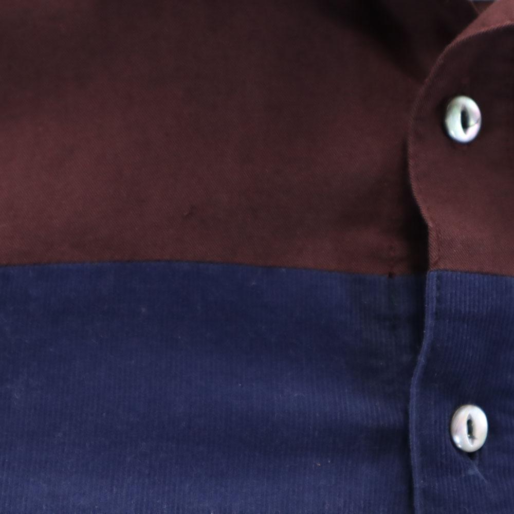 SHAREEF fabricat în Japonia Cămașă cu mânecă lungă seria 1 Bordeaux Bărbați Folosit