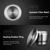 Stainless Steel Refillable Espresso Coffee Capsule Filter Tamper for Nespresso