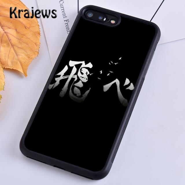 Krajews Haikyuu!! Volleyball Team Logo Phone Case For iPhone 14 5s SE 6s 7 8 plus X XR XS 11 12 13 pro max Samsung S21 S22 ultra