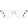 Tom Ford Men S Rectangular eyeglaSSeS Tf5479b 020 tranSparent Gray Gray Horn 56mm 020