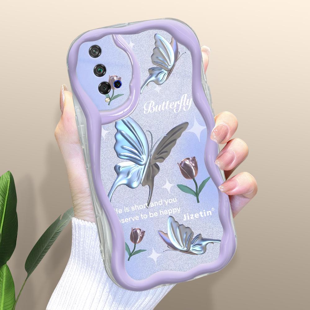 

Милый мультяшный узор, кремовая текстура, мягкий силиконовый чехол с волнистыми краями, чехол для телефона для Huawei Honor Infinix Tecno iPhone Tecno Spark Go 1 прозрачный