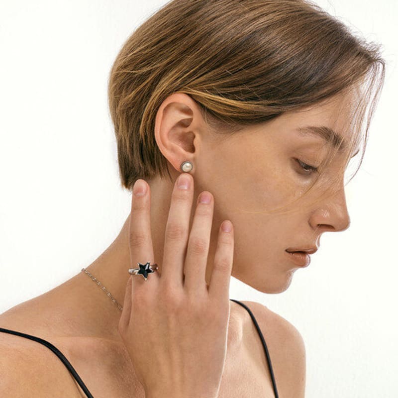 qudokorea kudo stella 13mm crystal top silver