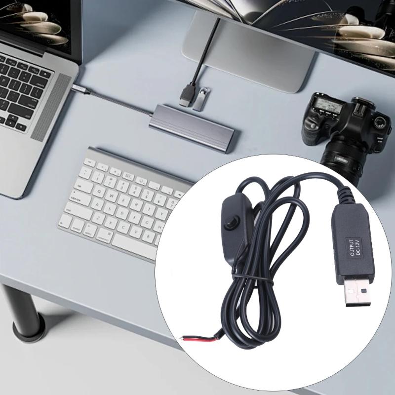 USB2.0 Stecker 2-Pin Stromkabel mit Schaltern Pigtail-Kabel für installierte USB-Geräte Ersatz Reparatur Kleiner Lüfter