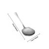 25cm Stainless Steel Rice Spoon Ergonomic Metal Serving Spoon Kitchen Flatware Salad Serving Utensils for Pasta