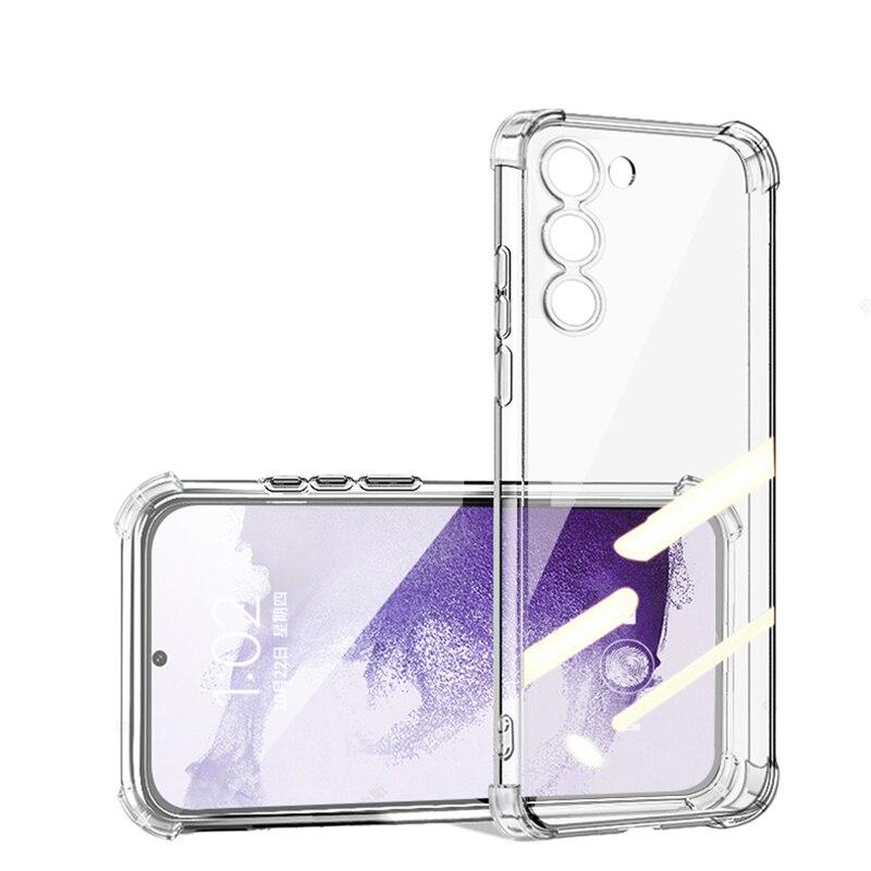 

Противоударный прозрачный мягкий чехол для Samsung Galaxy S24 S23 S20 S21 FE S22 Plus Note 20, ультрапрозрачный ультратонкий бампер из ТПУ Note 20 Ultra