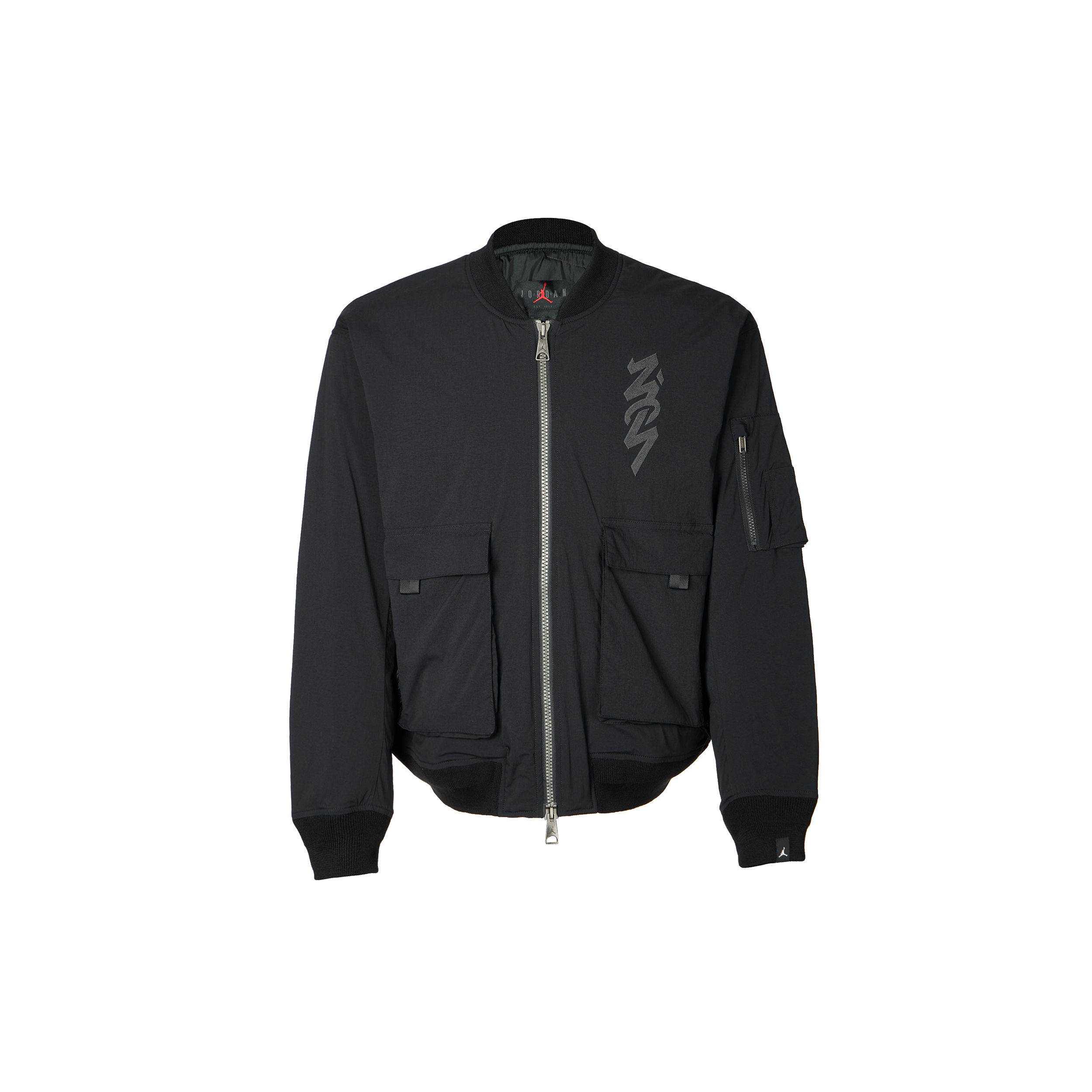 

Мужская хлопковая куртка-бомбер с вышивкой Jordan Zion Flight, черная DJ5868-010 XL