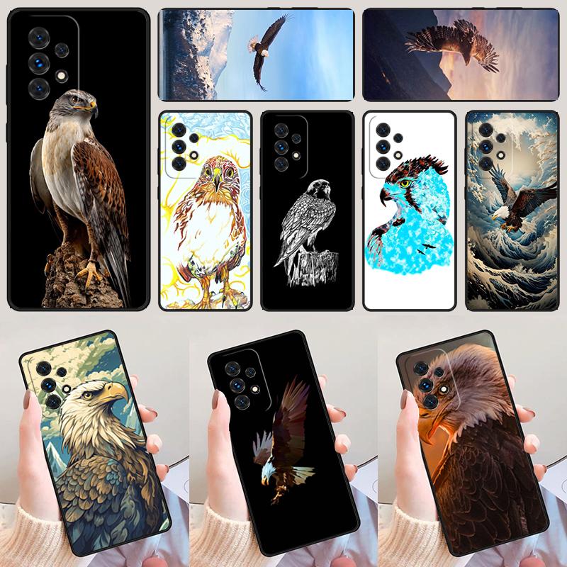 Eagle Hawk Bird Animal phone case For Samsung Galaxy A42 A31 A40 A51 A71 A32 A80 A91 A52 A72 A73 A20e A21S A50 A70 A11 A12 Cover
