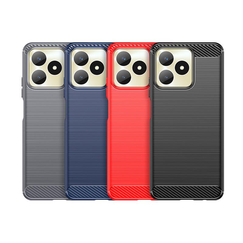 For Realme C51 Case Realme C51 C53 C55 Cover Anti-Slip Cases Shockproof Silicone Soft TPU Protective Phone Back Cover Realme C51