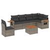 VidaXL Garden Lounge Set with Cushions 7 Pcs, Patio Sofas, Patio Furniture Set, Outdoor Furniture, Grey 3259267