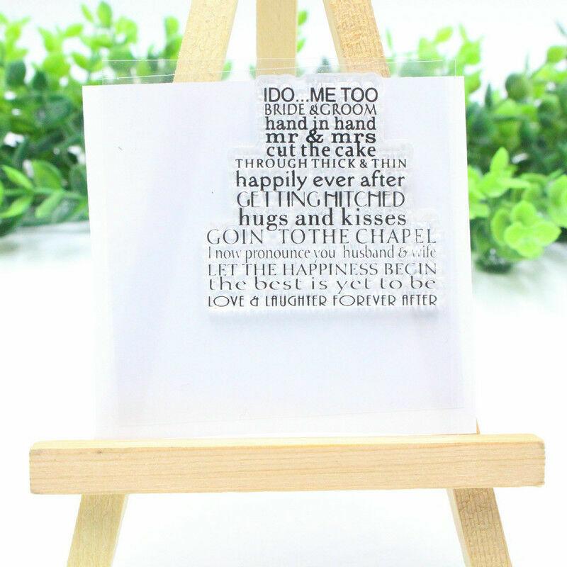 

Прозрачные силиконовые прозрачные штампы с сердцем для печати, сделай сам, скрапбукинг, декор для фотоальбома, искусство, свадьба, невеста, жених No.12-Wedding Cake