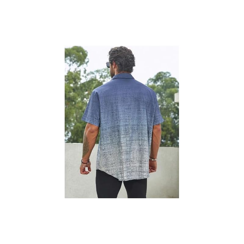 Lymio Shirt For Men|| Regular Fit Shirt For Men (ResortBlWL) BlueWhite