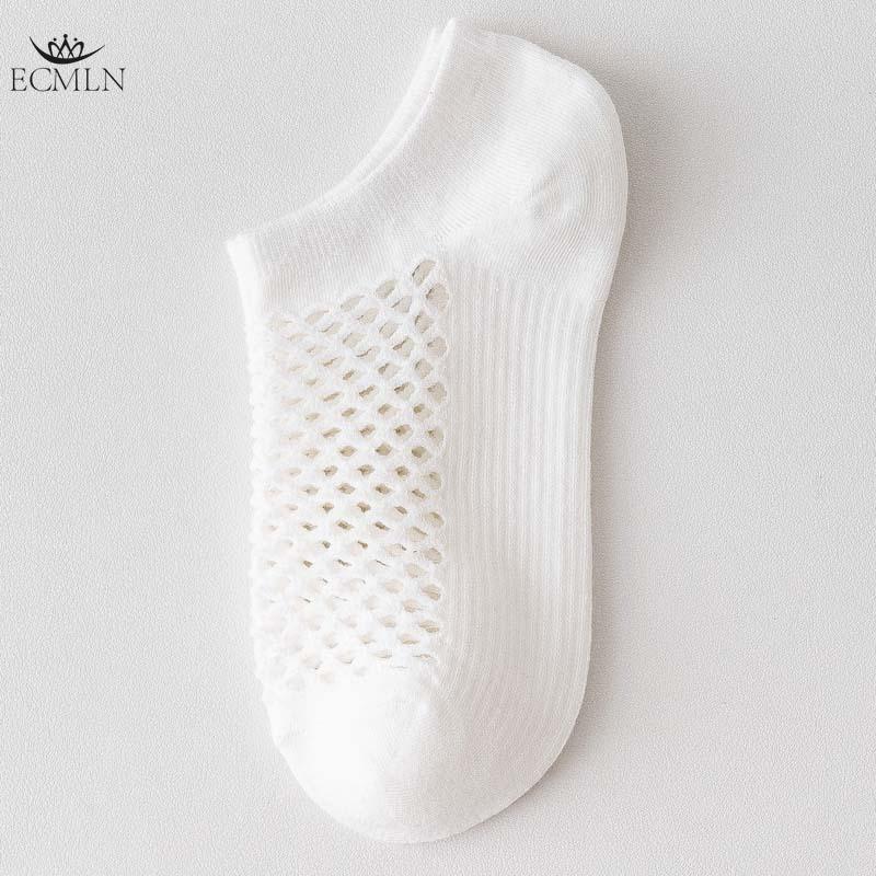 Women Mesh Breathable Hollow Out Ankle Socks Summer Multi Colors Holes Socks