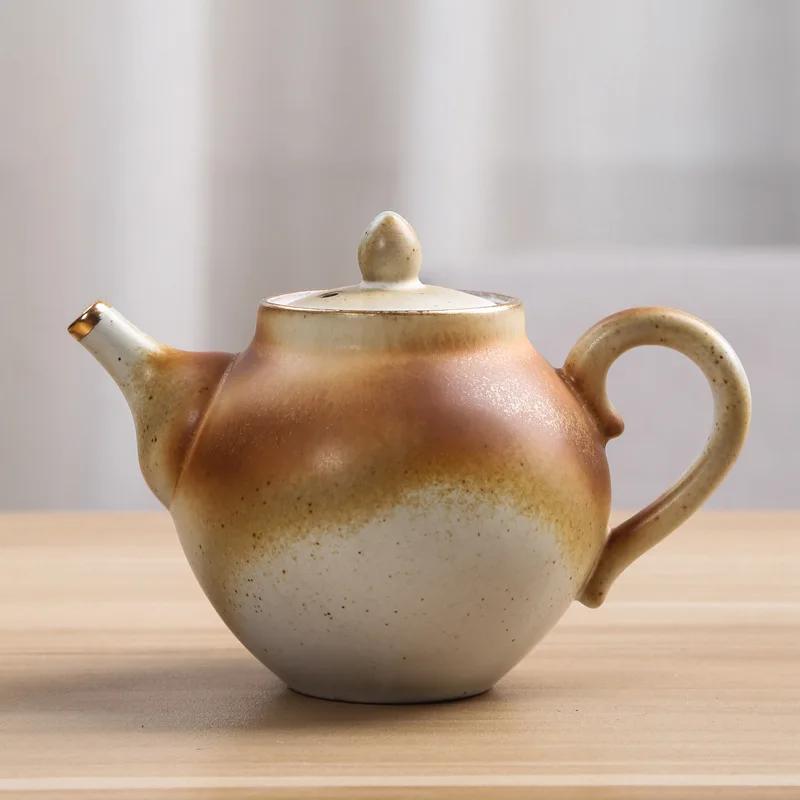 

Wholesale Stoneware Teapot Single Teapot Entirely Handmade Creative Vintage Household Tea Set Siteel Traditional Chinese TeaSet