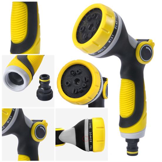 1 Set Garden Hose Nozzle 10 Patterns Watering Professional Eco-friendly Window Car Washing Sprayer Nozzle Home Use