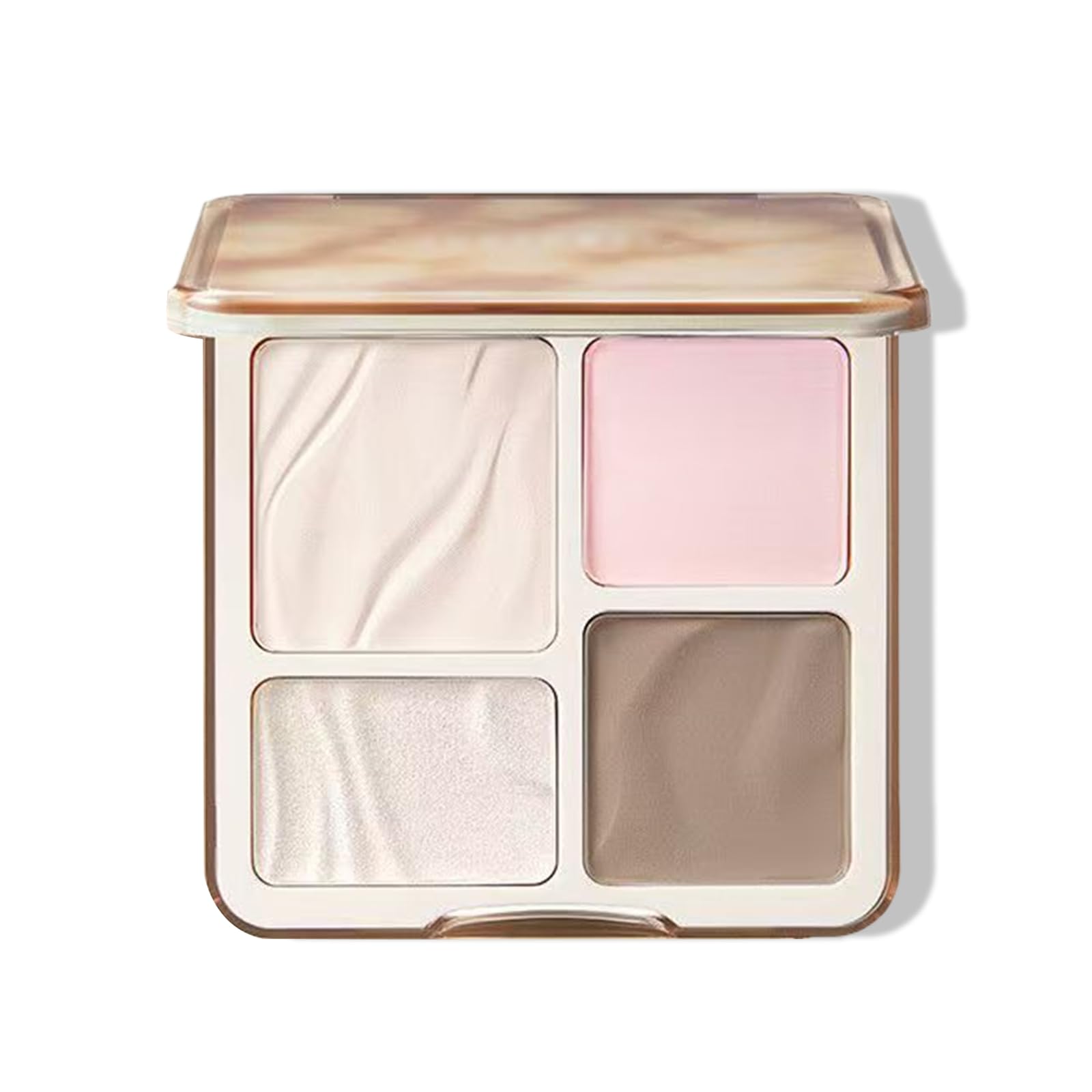 

Contouring Color Palette: Master Palette for 3D Makeup - 4-Color Highlighter & Shading in One - Matte Concealer - Natural Dimension & Skin Tone