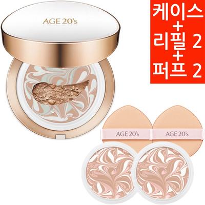 Age20s Signature Essence Pact Long Stay, No. 21 Light Beige, 1 Piece