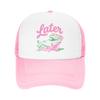 See You Later Teacher Alligator Summer Baseball Cap Cool Trucker Hat Couple Women Print Tennis Skate Sun-Proof Snapback Cap