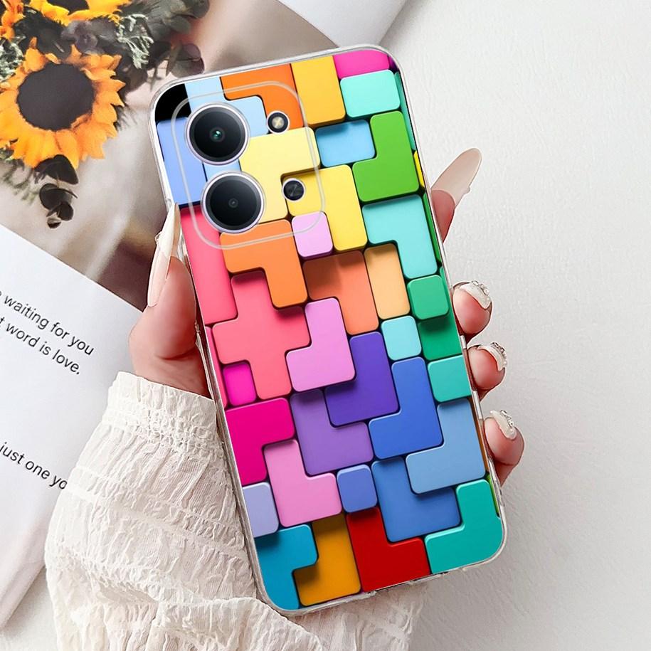 For Xiaomi Redmi 15C 5G Case 2025 Popular Flower Soft Silicone Transparent TPU Phone Cover For Redmi15C 5G Poco C85 173mm Bumper