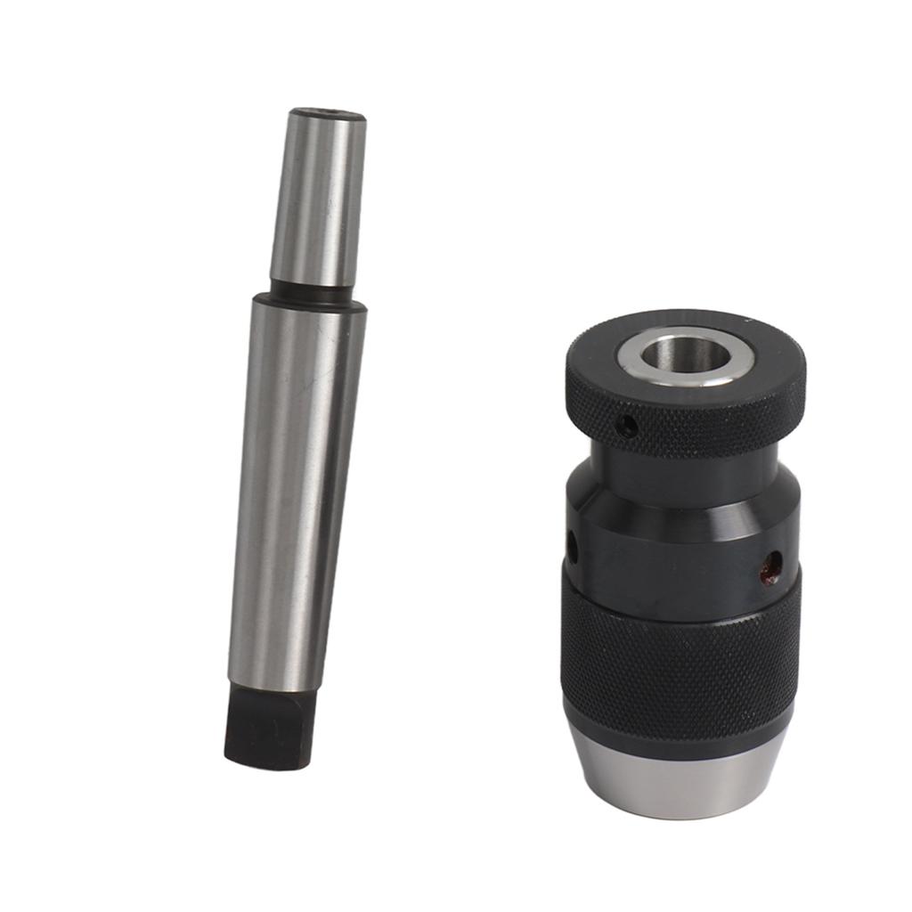 Self Tighten Drill Chuck Drill Chuck 1-16mm Capacity 45# Steel Self Tighten Keyless Lathe Drill Chuck with MT3-B18 Taper Arbor